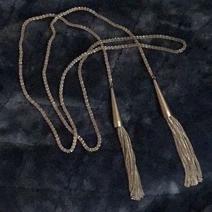 Kendra Scott Lariat Silver Necklace